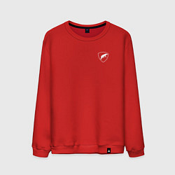 Свитшот хлопковый мужской Шеврон ОДОН, цвет: красный