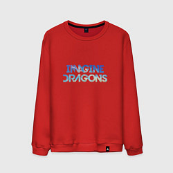 Свитшот хлопковый мужской Imagine Dragons: Clear Sky, цвет: красный