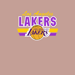 Свитшот хлопковый мужской Los Angeles Lakers, цвет: пыльно-розовый — фото 2