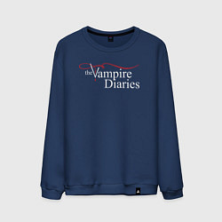 Свитшот хлопковый мужской The Vampire Diaries, цвет: тёмно-синий