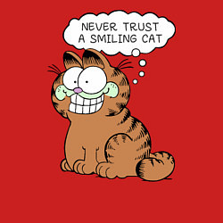 Свитшот хлопковый мужской Garfield: Smiling Cat, цвет: красный — фото 2