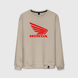 Свитшот хлопковый мужской Honda Red, цвет: миндальный