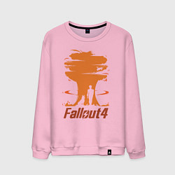 Свитшот хлопковый мужской Fallout 4: Atomic Bomb, цвет: светло-розовый