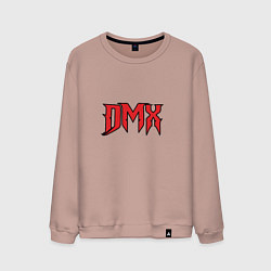 Свитшот хлопковый мужской DMX, цвет: пыльно-розовый