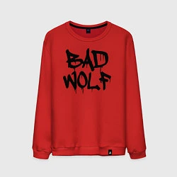 Свитшот хлопковый мужской Bad Wolf, цвет: красный
