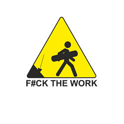 Свитшот хлопковый мужской F#ck the work, цвет: белый — фото 2