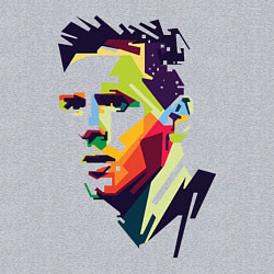 Свитшот хлопковый мужской Lionel Messi: fun-art, цвет: меланж — фото 2