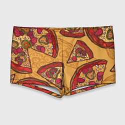Мужские плавки Пицца, цвет: 3D-принт