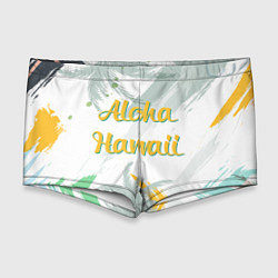 Мужские плавки Aloha Hawaii, цвет: 3D-принт