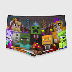 Мужские плавки Minecraft - characters - video game, цвет: 3D-принт