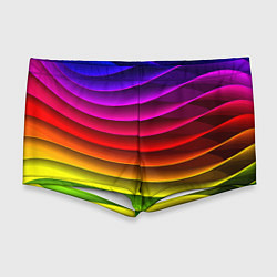 Мужские плавки Color line neon pattern Abstraction Summer 2023, цвет: 3D-принт