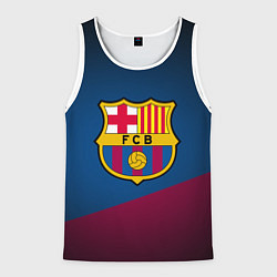 Майка-безрукавка мужская FCB Barcelona, цвет: 3D-белый