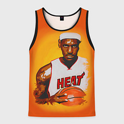 Майка-безрукавка мужская LeBron James: Heat, цвет: 3D-черный