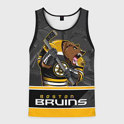 Майка-безрукавка мужская Boston Bruins, цвет: 3D-черный
