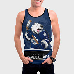 Майка-безрукавка мужская Toronto Maple Leafs, цвет: 3D-черный — фото 2