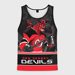 Майка-безрукавка мужская New Jersey Devils, цвет: 3D-черный