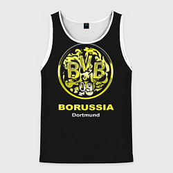 Майка-безрукавка мужская Borussia Dortmund, цвет: 3D-белый