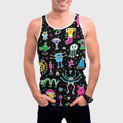 Майка-безрукавка мужская Космо вечеринка, цвет: 3D-белый — фото 2