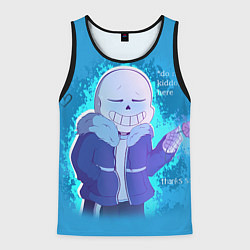 Майка-безрукавка мужская Winter Sans, цвет: 3D-черный