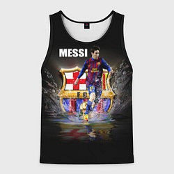 Майка-безрукавка мужская Messi FCB, цвет: 3D-черный