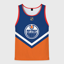 Майка-безрукавка мужская NHL: Edmonton Oilers, цвет: 3D-красный