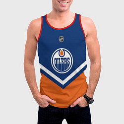 Майка-безрукавка мужская NHL: Edmonton Oilers, цвет: 3D-красный — фото 2