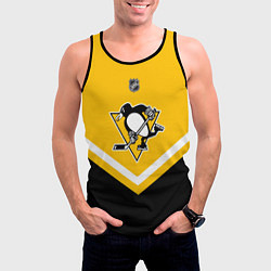 Майка-безрукавка мужская NHL: Pittsburgh Penguins, цвет: 3D-черный — фото 2