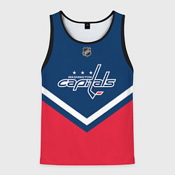 Майка-безрукавка мужская NHL: Washington Capitals, цвет: 3D-черный
