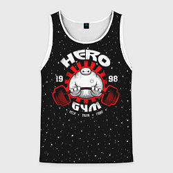 Майка-безрукавка мужская Hero Gym, цвет: 3D-белый