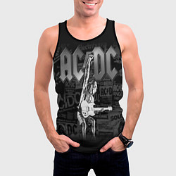Майка-безрукавка мужская AC/DC: Rock You, цвет: 3D-черный — фото 2