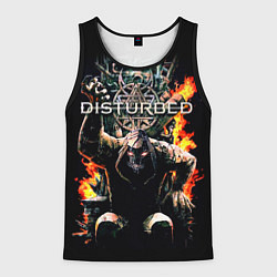 Мужская майка без рукавов Disturbed: Flame Throne