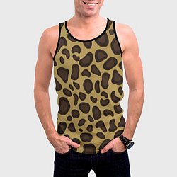 Майка-безрукавка мужская Пантера, цвет: 3D-черный — фото 2