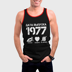 Майка-безрукавка мужская Дата выпуска 1977, цвет: 3D-красный — фото 2