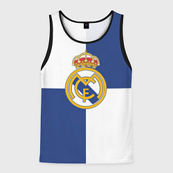 Майка-безрукавка мужская Real Madrid: Blue style, цвет: 3D-черный