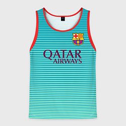 Майка-безрукавка мужская Barcelona FC: Aqua, цвет: 3D-красный