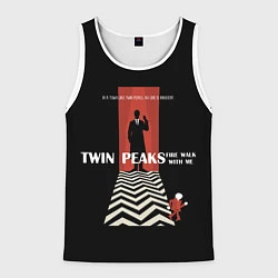 Майка-безрукавка мужская Twin Peaks Man, цвет: 3D-белый