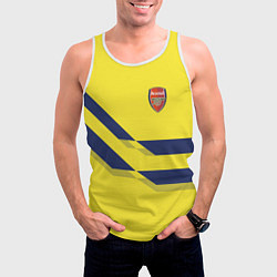 Майка-безрукавка мужская Arsenal FC: Yellow style, цвет: 3D-белый — фото 2