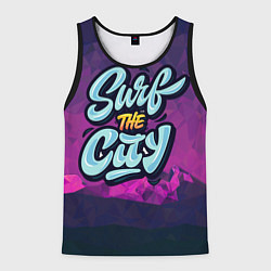 Мужская майка без рукавов Surf the City Purple