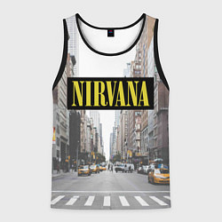 Майка-безрукавка мужская Nirvana City, цвет: 3D-черный
