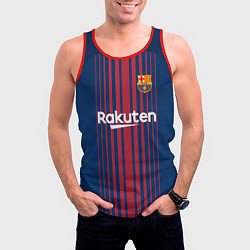 Майка-безрукавка мужская Barcelona FC: Neymar Home 17/18, цвет: 3D-красный — фото 2