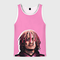 Майка-безрукавка мужская Lil Pump: Pink, цвет: 3D-белый