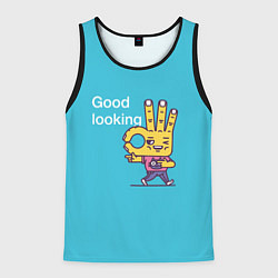 Майка-безрукавка мужская Good Looking, цвет: 3D-черный