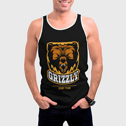 Майка-безрукавка мужская GTIZZLY(sport team), цвет: 3D-белый — фото 2