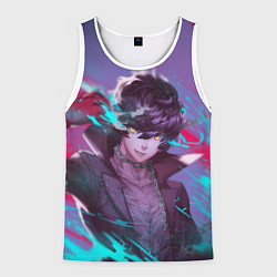 Майка-безрукавка мужская Persona 5, цвет: 3D-белый