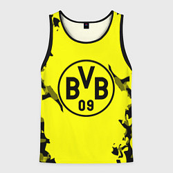 Майка-безрукавка мужская FC Borussia Dortmund: Yellow & Black, цвет: 3D-черный