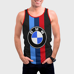 Майка-безрукавка мужская BMW SPORT, цвет: 3D-красный — фото 2
