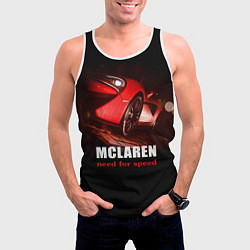Майка-безрукавка мужская McLaren NFS, цвет: 3D-белый — фото 2