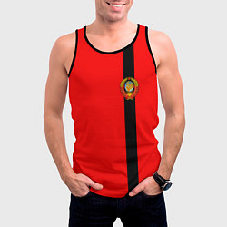 Майка-безрукавка мужская Советский Союз, цвет: 3D-черный — фото 2