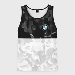 Майка-безрукавка мужская BMW BLACK COLLECTION, цвет: 3D-черный
