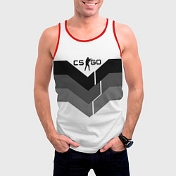 Майка-безрукавка мужская CS:GO Shade of Grey, цвет: 3D-красный — фото 2